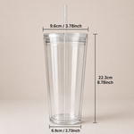 Vaso Snow Globe 24oz Acrilico
