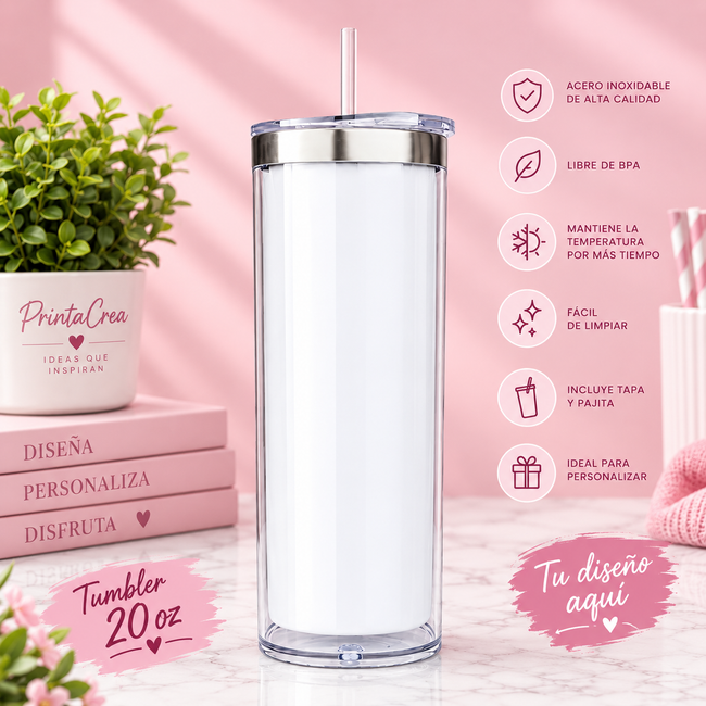 Tumbler Sublimacion/Snow Globe 20oz