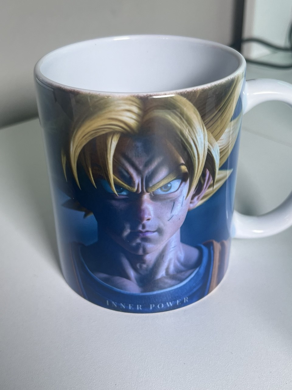 Taza Anime Personalizada 11oz – Diseño Energía Poder | Regalo para Fans